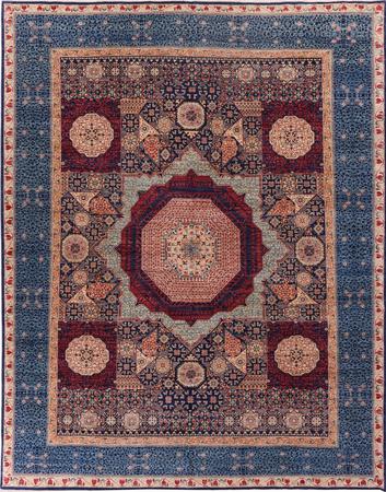 Hand Made Pakistan Mamluk 9' x 11'6" Red DK Rug