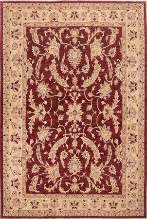 Hand Made Pakistan Oushak 9'11" x 15' Maroon Rug