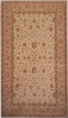 Hand Made Pakistan Oushak 12' x 20'6" Ivory Rug